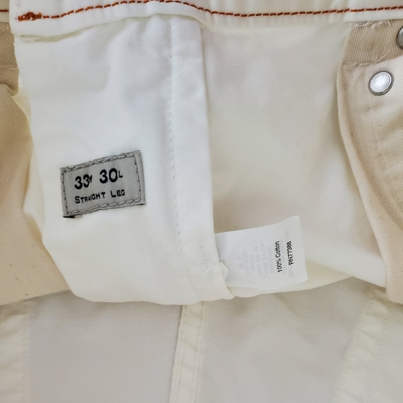 J Crew Men's Jeans 33/30 White - Picture 7 of 7